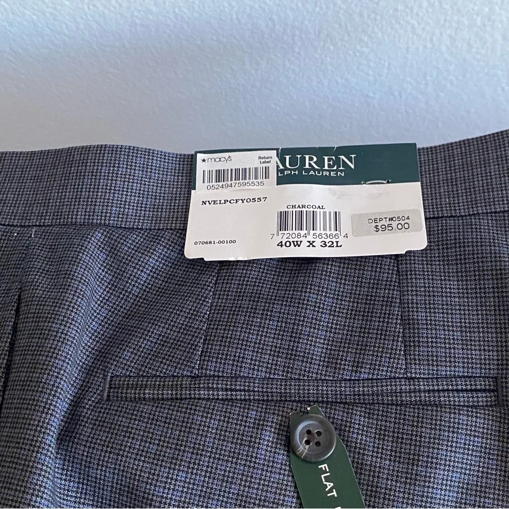 Ralph Lauren Blue & Gray Lightweight Dress Pants - NWT